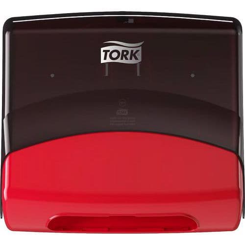 Handduksdispenser Tork W4 Perform. top-pak Röd/svart